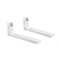 Universal heavy duty steel wall brackets Gembird -WM-U30-01-W-, extendable bracket length from 325 - 492 mm, Fixed, max. 30 kg, white